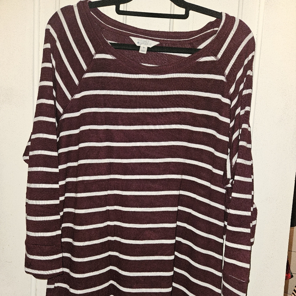 Striped light weight sweater